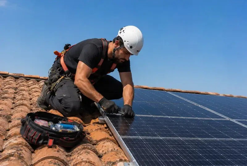 Maintenance et monitoring de panneaux solaires à la Chapelle-des-Pots