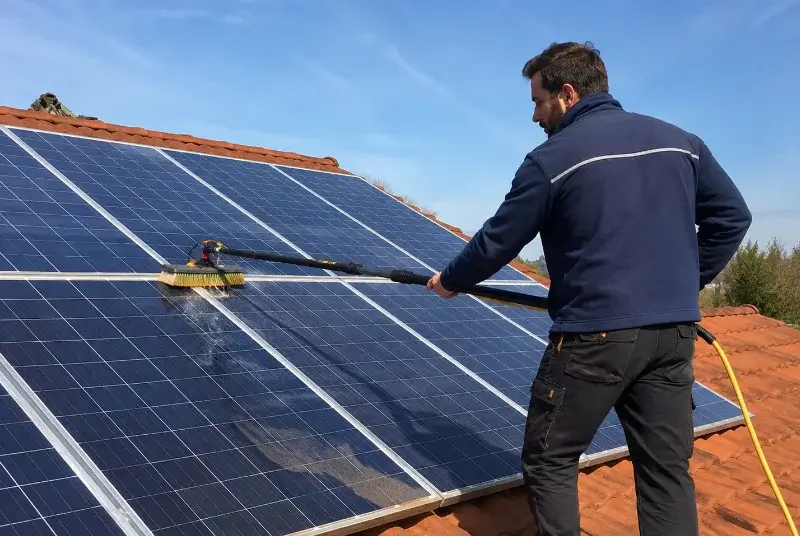 Nettoyage et entretien de panneaux solaires à la Chapelle-des-Pots